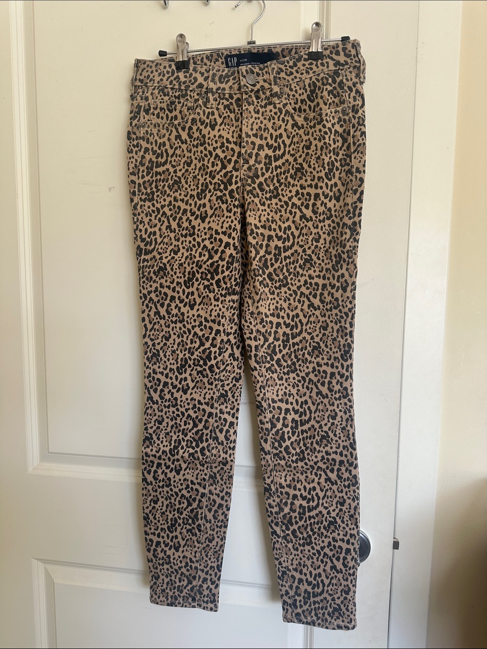 GAP Leopard Print Chinos - Tan & Black
